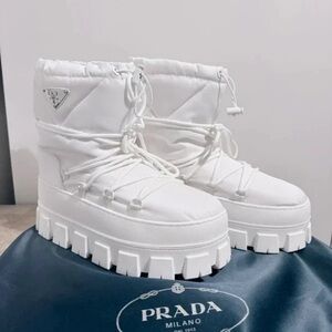 Prada Women's White Winter Boots